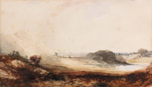 Main Product Photo of Alpine Landscape Painting by Thomas Moran