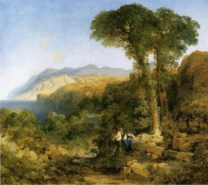 Main Product Photo of Amalfi Coast Painting by Thomas Moran