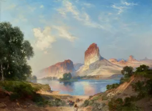 An Indian Paradise by Thomas Moran - Hand-Painted Oil Painting Reproduction