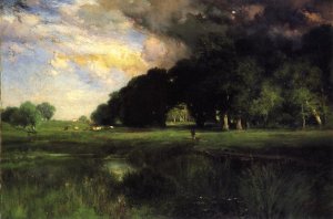 Approaching Storm by Oil Painting Reproduction