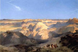 Main Product Photo of Badlands of the Dakota Painting by Thomas Moran