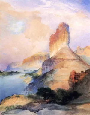 Castle Butte, Green River, Wyoming by Oil Painting Reproduction