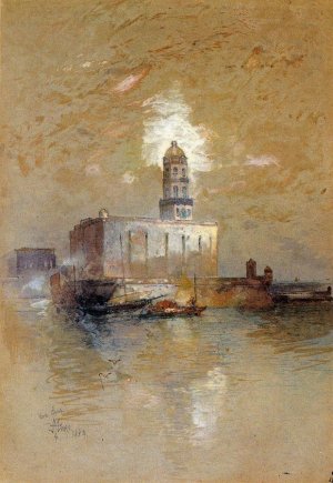 Castle of San Juan D'Ulloa, Vera Cruz, Mexico by Oil Painting Reproduction