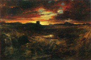 Main Product Photo of Childe Roland to the Dark Tower Came Painting by Thomas Moran