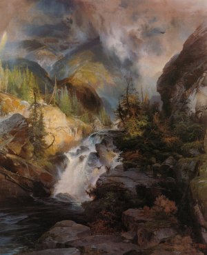 Main Product Photo of Children of the Mountain Painting by Thomas Moran