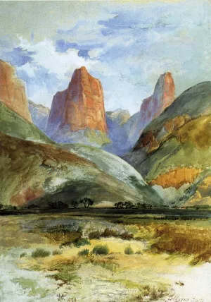 Colburn's Butte ,South Utah by Oil Painting Reproduction