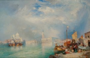 Main Product Photo of Entrance To The Grand Canal, Venice Painting by Thomas Moran