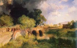 Gathering Storm near Maravatio, Mexico by Oil Painting Reproduction