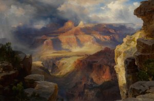 Main Product Photo of Grand Canyon, Arizona Painting by Thomas Moran