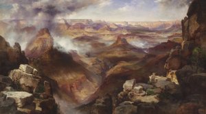 Main Product Photo of Grand Canyon of the Colorado River Painting by Thomas Moran