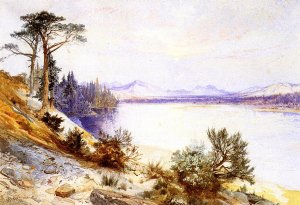 Head of the Yellowstone River by Thomas Moran Oil Painting Reproduction