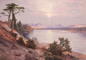 Main Product Photo of Head of Yellowstone River Painting by Thomas Moran