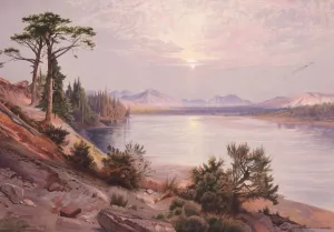 Head of Yellowstone River by Oil Painting Reproduction