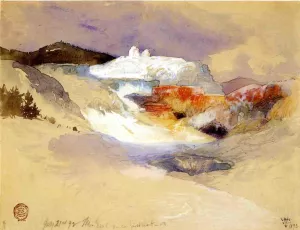 Hot Springs, Yellowstone by Oil Painting Reproduction