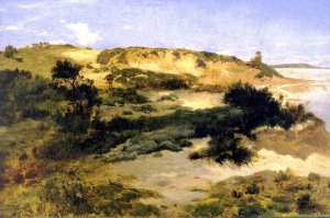 Hunter in a Landscape by Oil Painting Reproduction