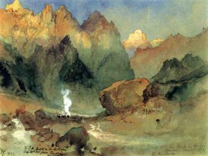 In the Lava Beds by Oil Painting Reproduction