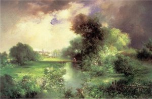 June, East Hampton by Thomas Moran Oil Painting Reproduction