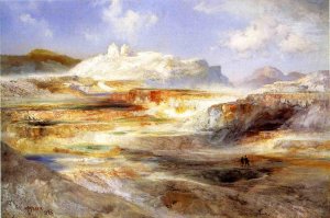 Main Product Photo of Jupiter Terrace, Yellowstone Painting by Thomas Moran