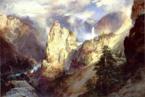 Landscape by Thomas Moran Oil Painting Reproduction