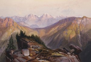 Lower Yellowstone Range by Oil Painting Reproduction
