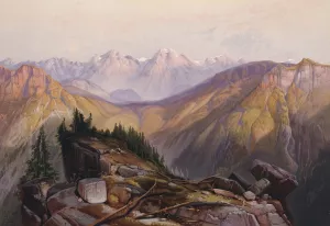 Lower Yellowstone Range by Oil Painting Reproduction