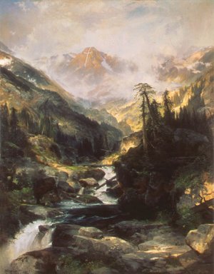Mountain of the Holy Cross by Oil Painting Reproduction