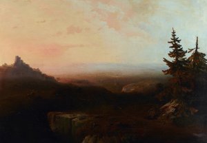 Main Product Photo of Mountain Scene Painting by Thomas Moran