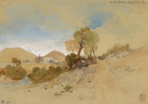Main Product Photo of Near San Francisco, Mexico Painting by Thomas Moran
