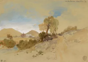Near San Francisco, Mexico by Thomas Moran - Hand-Painted Oil Painting Reproduction