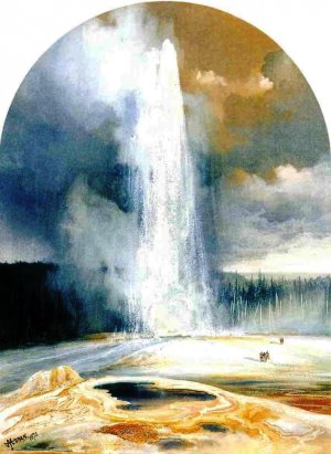 Main Product Photo of Old Faithful Painting by Thomas Moran