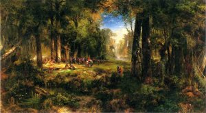 Main Product Photo of Ponce de Leon in Florida Painting by Thomas Moran