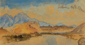 Main Product Photo of Port Neuf Canyon, Idaho Painting by Thomas Moran