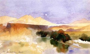 Main Product Photo of Portneuf Canyon, Idaho Painting by Thomas Moran