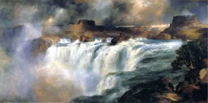 Shoshone Falls on the Snake River by Thomas Moran Oil Painting Reproduction
