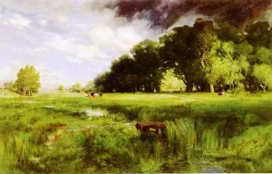 Summer Squall by Thomas Moran Oil Painting Reproduction