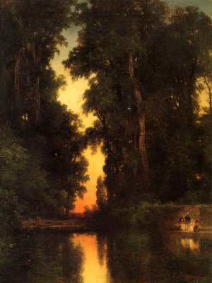 The Borda Gardens, Mexico by Thomas Moran Oil Painting Reproduction