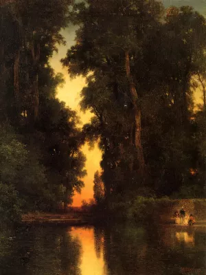 The Borda Gardens, Mexico by Thomas Moran Oil Painting Reproduction