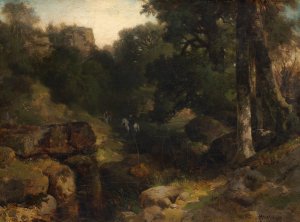 Main Product Photo of The Dell Painting by Thomas Moran