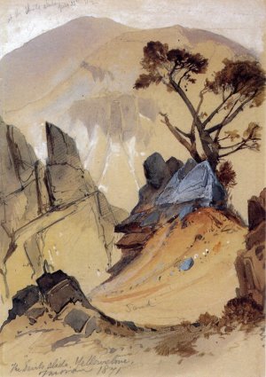 Main Product Photo of The Devils Slide Yellowstone Painting by Thomas Moran