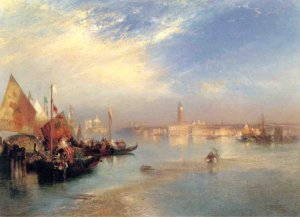 Main Product Photo of The Fisherman's Wedding Party Painting by Thomas Moran