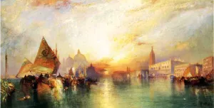 The Gate of Venice by Thomas Moran - Hand-Painted Oil Painting Reproduction