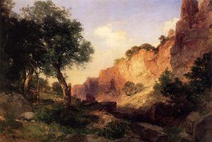 Main Product Photo of The Grand Canyon - Hance Trail Painting by Thomas Moran