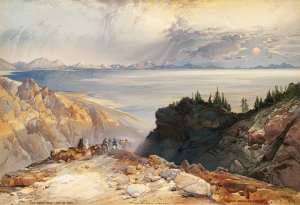 Main Product Photo of The Great Salt Lake of Utah Painting by Thomas Moran