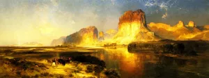 The Green River, Wyoming by Thomas Moran Oil Painting Reproduction