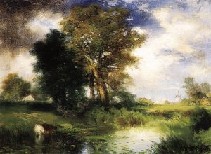 The Passing Storm by Oil Painting Reproduction