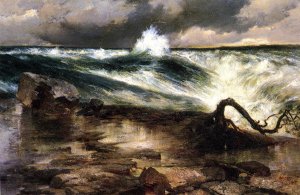 Main Product Photo of The Rapids Above Niagara Painting by Thomas Moran