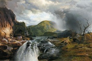 Main Product Photo of The Wilds of Lake Superior Painting by Thomas Moran