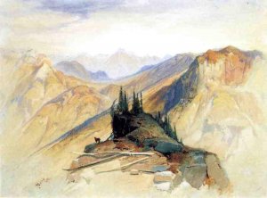 The Yellowstone Range, near Fort Ellis by Oil Painting Reproduction