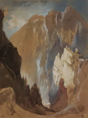 Toltec Gorge and Eva Cliff from the West, Colorado by Oil Painting Reproduction