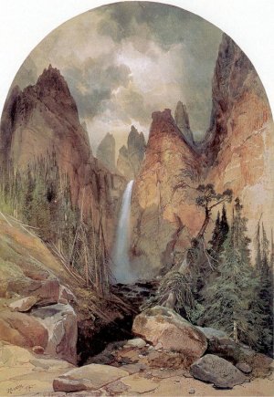 Main Product Photo of Tower Falls Painting by Thomas Moran